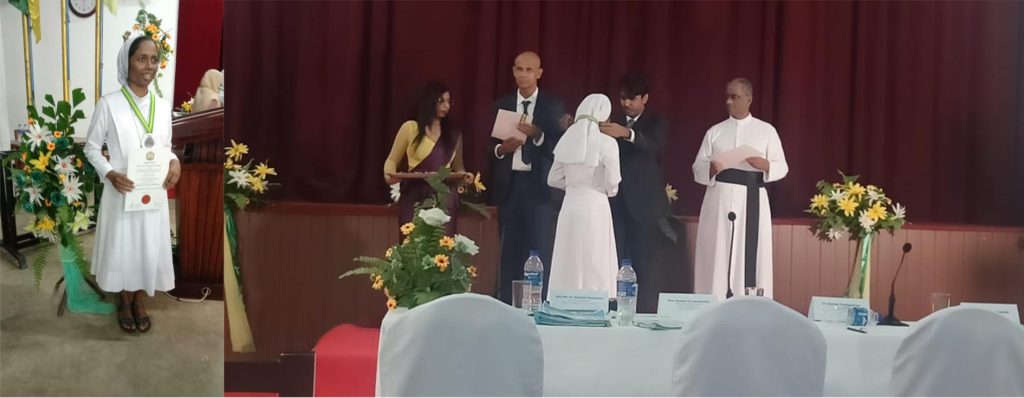 Sr. Maria Nisobana Nichilan(SL) Shines at Aquinas Students’ Research Symposium